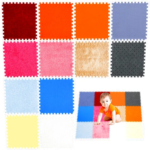 Tinideya 12 Pcs Sensory Floor Tiles for Kids Puzzle Sensory Tiles Interlocking Sensory Floor Rug for Autistic Children Textured Activity Play Mats Multi-Sensory Exploration Toys for Tactile Play