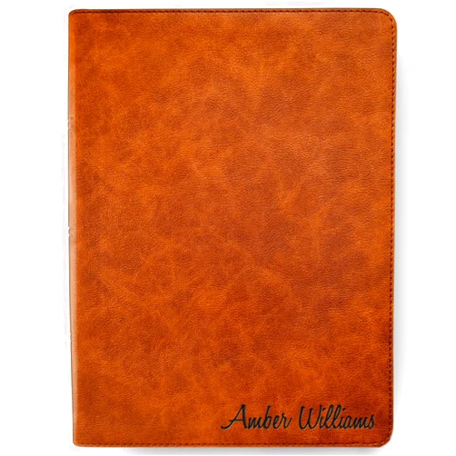 STARKENBURG COMPANY Personalized CSB Bible with Name Engraved, CSB Wide-Margin Bible, Custom Bible Name Engraved, Christian Standard Holy Bible, Baptism Gifts