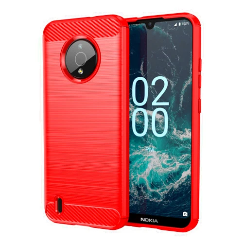 EVUNNBC for Nokia C200 Case, Nokia C200 Phone Case Flexible TPU Shock-Absorption Military Grade Drop Protection Slim Fit Phone Cover for Nokia C200 N151DL (Red)
