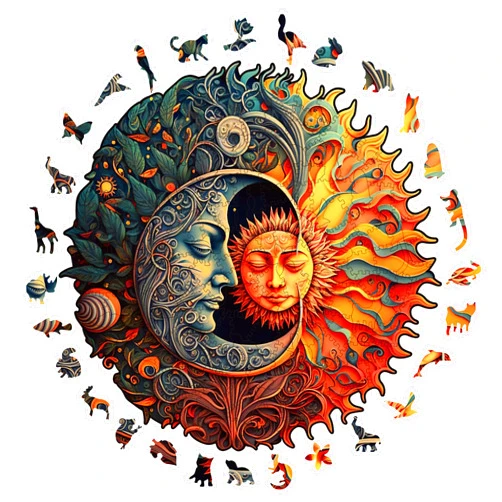 WHJSG Wooden Puzzles for Adults, 200 Pieces Wood Puzzles, Irregular Animal Shaped Unique Wooden Jigsaw Puzzles, Creative Ghristmas Gift for Teenagers and Adults