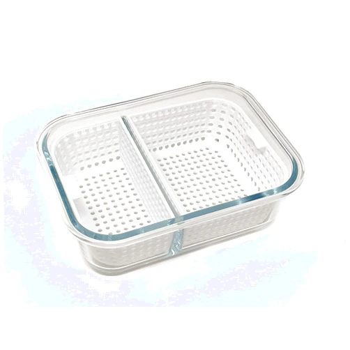420 Trinkets Dual Dunk Iso Soak Cleaning Station (Large, White)