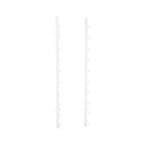 XLIHAWY Floor Tile Display Stand, Large Wall-Mounted Ceramic Tiles Sample Rack, Wall Covering Wood Board Display Shelf, Skateboard Storage Rack(White,55.12x12in)