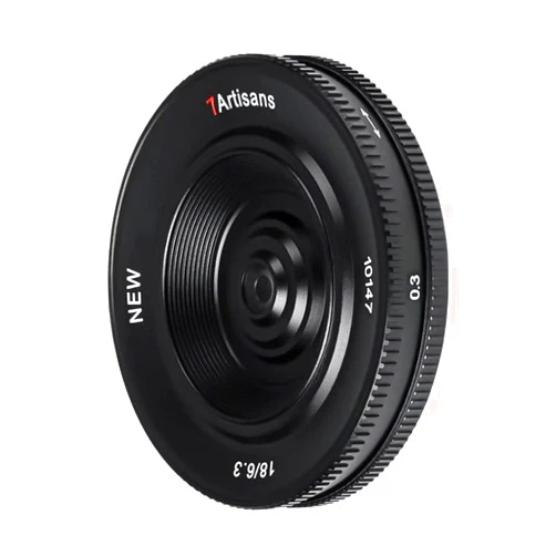 7artisans 18MM F6.3 Mark II UFO Lens Compatible with Sony E Mount, APS-C, Prime Lens, Ultra-Thin Compact Mirrorless Cameras for Sony FX/A/NEX Series for FS5,FS7,FS7M2,FS5M2K,A3000,A5000,NEX-3,NEX-3N