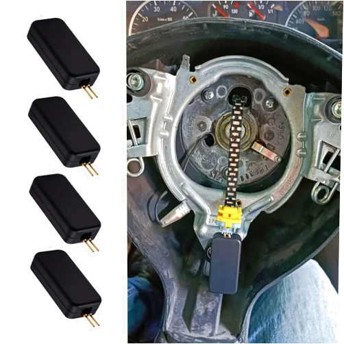 RGOAANC 4PCS Car SRS Airbag Simulator Tester, ABS Vehicle Airbag Detection Tools, Fault Finding Maintenance and Repair Tool, Diagnostic Device Detection Airbag Simulator Testing Instrument for SUV