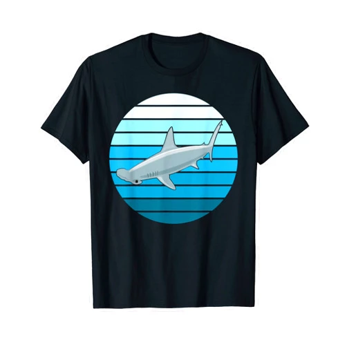Haifisch Fans Bekleidung Für Damen Herren Kinder Hammer Shark Retro Vintage Shark Sea Animals T-Shirt
