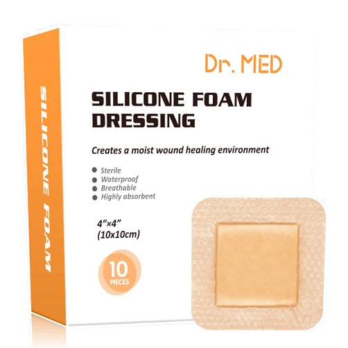 Dr. Med Silicone Foam Dressing with Gentle Adhesive Border 4