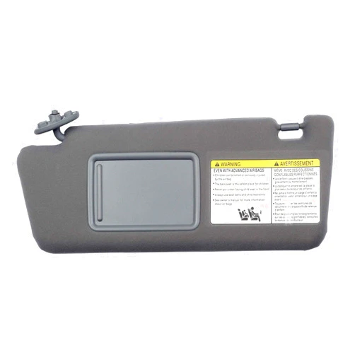 Dasbecan Left Driver Side Sun Visor Compatible with Toyota Tacoma 2005-2012 2013 2014 2015 74320-04181-B1 Gray Without Light