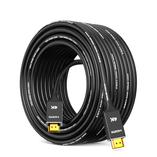 Capshi 4K Long HDMI Cable 50ft/15M, in-Wall CL3 Rated HDMI Cable 2.0 Support (HDR10 8/10bit 18Gbps HDCP2.2 ARC) High Speed HD Shielded Cord Compatible with Roku TV/Laptop/PC/HDTV