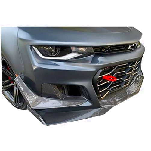 Anderson Composites AC-FL17CHCAMZL-LE - Gloss Carbon Fiber Front Chin Splitter