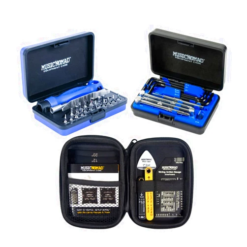 MusicNomad KEEP IT SIMPLE, SETUP (KISS)™ Starter Kit Bundle - 6 pc. Gauge Set, 26 pc. Guitar Tech Tool Set, 11 pc. Truss Rod Wrench Set (MN609)