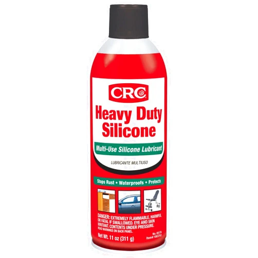 CRC Heavy Duty Silicone Lubricant, 11 Wt Oz, Clear Colorless Liquid