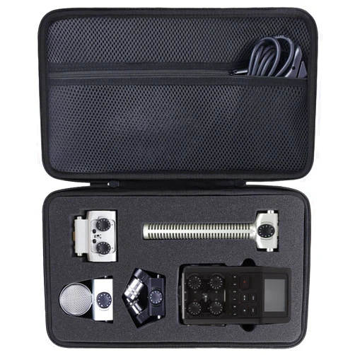 co2CREA for Zoom H6studio 8-Track 32-Bit Float Handy Recorder, Zoom Stereo Microphone Capsule Handy Recorder Hard Protective Case, Portable Travel Case Replacement