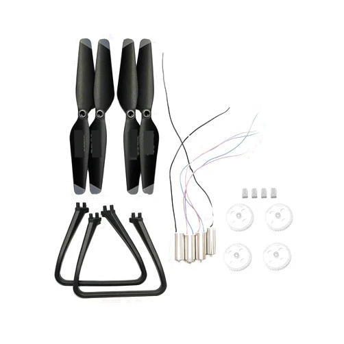 Loczek Accessories V14 RC Quadcopter Drone Spare Parts 4D-V14 Propeller Blades Landing Skid Motor Engines Gears Kit