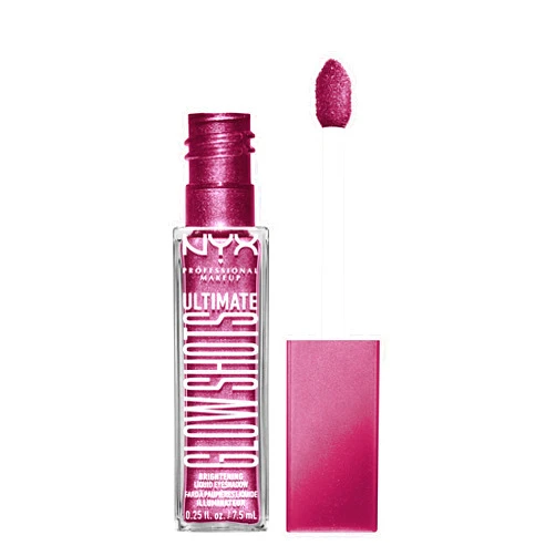 NYX PROFESSIONAL MAKEUP Ultimate Glow Shots, Liquid Eyeshadow, Long-Lasting Shimmer Eye Shadow with Vitamin C - Plum Player