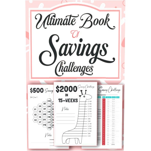 Activity Yooys The Ultimate Money Savings Challenges Book and Monthly Budget Tracker: Ultimate Book of Savings Challenges | Money Saving Challenge Book | Money ... Planner | Save Money Challenge Book.