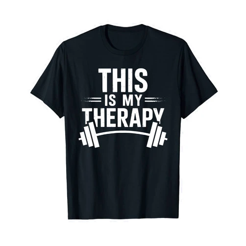 ShirtZilla This Is My Therapy Gym Shirt Fitness & Therapy T-Shirt