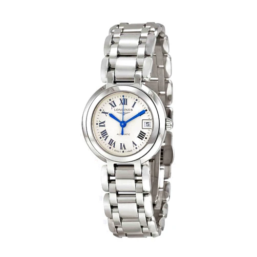 Longines PrimaLuna Silver Dial Stainless Steel Ladies Watch L81114716