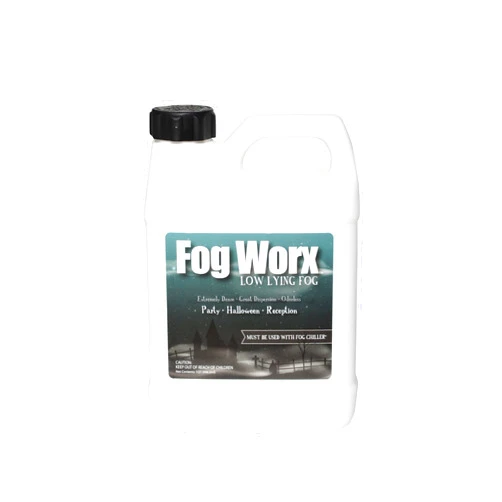 Fog Worx Fogworx Low Lying Fog Juice, Long Lasting Low Lying Indoor-Outdoor Fog, Designed Fog Chillers, Ground Foggers and Low Lying Fog Generators, 1 Quart