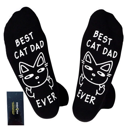 ZXGXLAW Birthday Gifts for Cat Dog Dad Cat Dog Mom,Funny Socks for Men Women Christmas Ideas,Crazy Gifts for Animal Lovers