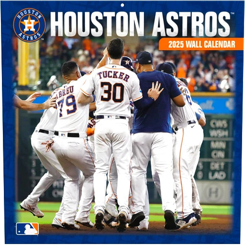 Turner Licensing Houston Astros 2025 12x12 Team Wall Calendar