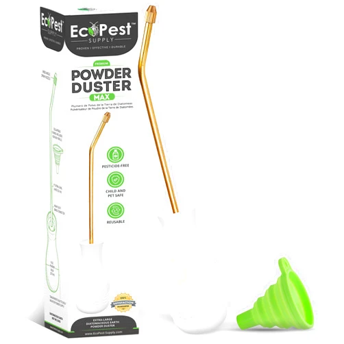 ECOPEST Diatomaceous Earth Powder Duster | Extra Large Bulb Duster, Sprayer, and Applicator | Perfect for Organic Gardening and Eco-Friendly Pest Control Treatment for Bed Bugs, Roaches, Ants and Other Pests