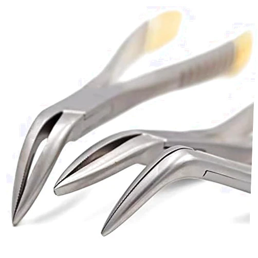 SERZG 3PCS/set Dental Root Residual Fragment Forcep Minimally Invasive Extraction Broken Root Pliers Upper Jaw Lower Mandible Universal
