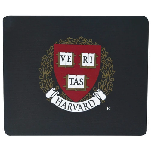 OTM Essentials Officially Licensed Harvard University Standard Fabric Mouse Pad, Desk Accessories, Standard Fabric Gaming Mouse Pad