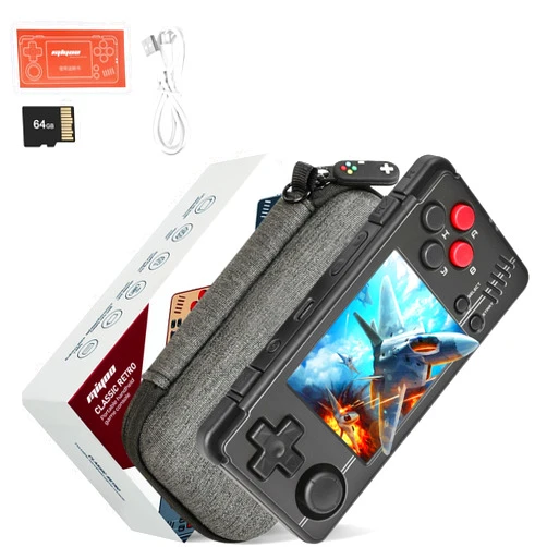 ARTIVIEW Miyoo A30 Retro Handheld Game Console,Portable Game Emulator with Storage Case,2.8