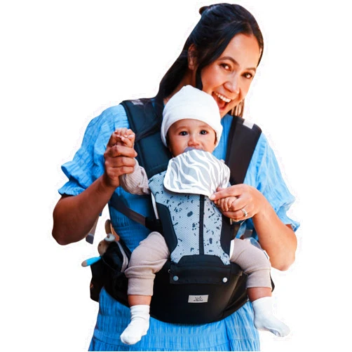 MOMTORY Baby Carrier, MOMTORY Safety-Certified 6-in-1 Baby Carrier Newborn to Toddler, Adjustable Detachable Infant Baby Hip Seat Carrier for 7-50lbs, All Seasons, Perfect for Shopping Travelling