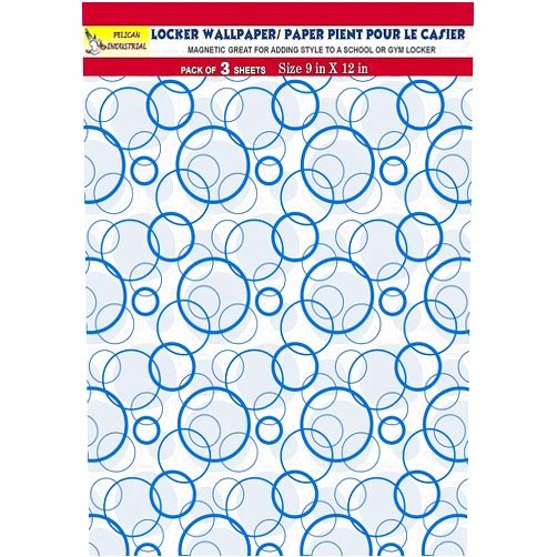 PELICAN INDUSTRIAL Magnetic Locker Wallpaper - Decorative Vinyl Removable (Full Sheet Magnetic) - Made in USA - Fade, Tear and Water Resistant - Pack of 3 Sheets - vr01
