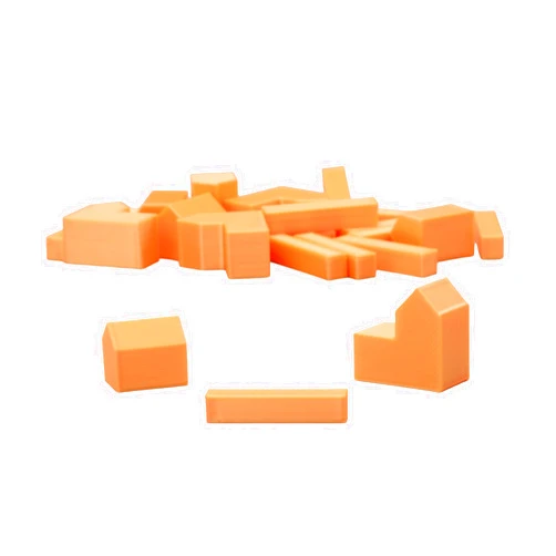 BKPrint3D Replacement Pieces for Catan Board Game | Settlers Pieces | 82 Colors | Base Set | (41_Silk_Orange)