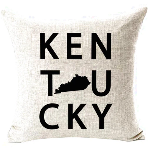 FaceYee Kentucky State Cushion Covers Throw Pillowcases Accountant Gift Decoratives Pillowcovers for Bed Couch Chair Sofa 18x18inch Two Side Invisible Zipper Color:Kentucky State