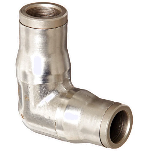 Parker Legris Legris 3802 10 00 Stainless Steel 316 Push-to-Connect Fitting, 90 Degree Union Elbow, 10 mm Tube OD