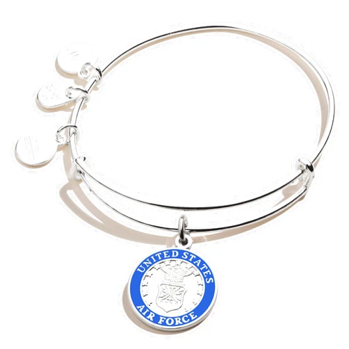 Alex and Ani Collaborations Expandable Bangle for Women, Shiny Silver Finish, 2 to 3.5 in