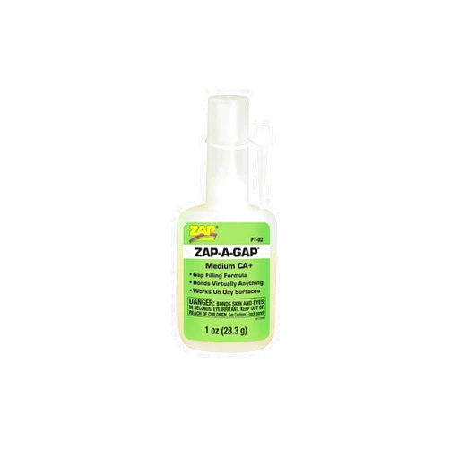 Pacer Technology (Zap) Zap-A-Gap Adhesives, 1 oz, White (PT-02)