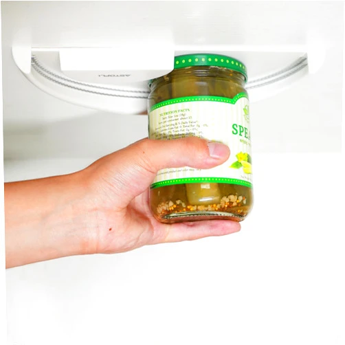 ASTOFLI Under Cabinet Jar Opener For Seniors With Arthritis, Effortless Under Cabinet Can Opener, Under Counter Jar Opener For Weak Hands, One Handed Adaptive Equipment & Gadgets For Kitchen, White
