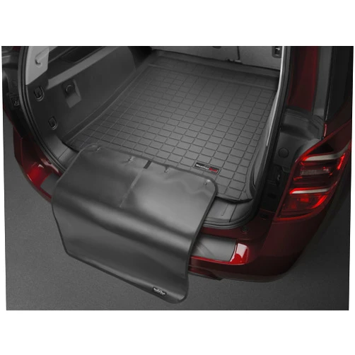 Weathertech Cargo Trunk Liner with Bumper Protector for Chrysler Pacifica Hybrid, Voyager, Voyager - Behind 3rd Row w/Bumper Protector (40950SK), Black