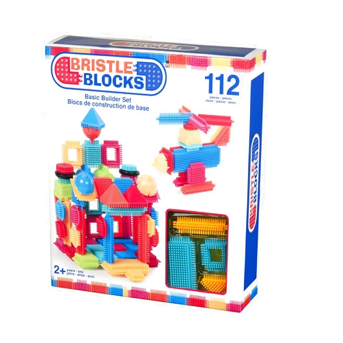 Bristle Blocks by Battat – The Official Bristle Blocks – 112Piece – STEM Creativity Building Toys Dexterity Fine Motricity – Bpa Free 2 Years + 112 pcs