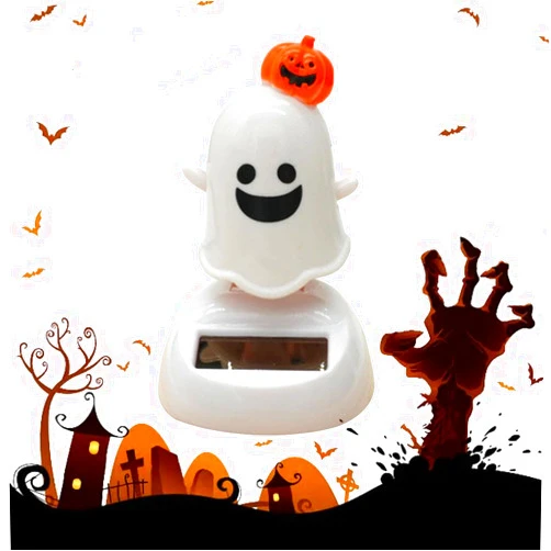 Crazyview Halloween Solar Powered Dancing Toys, Ghost Solar Dancing Toy, Car Solar Ghost Decoration Car Dashboard Solar Powered Dancing Ghost, Shaking Head Dancer Ghost Figurines Car Decor