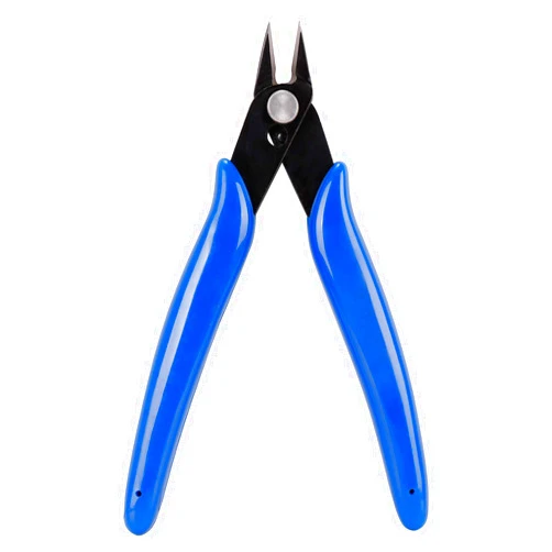 SIXWOOD MicrSIXWOOD Micro Flush Cutter Sprue Cutting Pliers, Stainless Steel with Spring Silicone Handle, Electronics Repair, Jewelry Crafting, Model building DIY Cutting Pliers XF-170