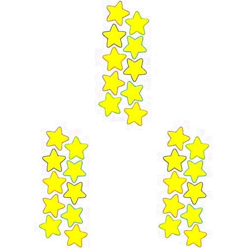 Teacher Created Resources Yellow Stars Accents (4591) (Pack of 3)
