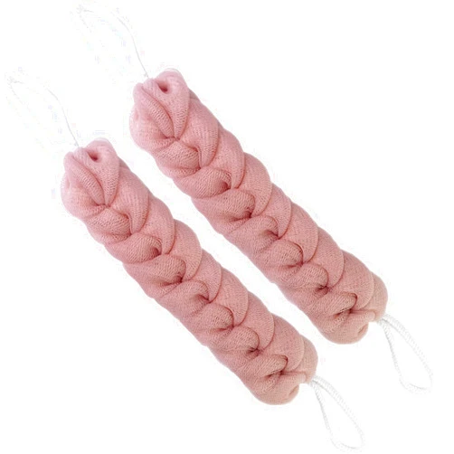PPHAO BASIC PPHAO - Back Scrubber for Shower - Bath Sponge - Long Loofah for Women - Bath Back Scrubber for Shower for Women - Loofah Sponge for Men - 21.5 INCH - Pink Loofah - 2 Pack