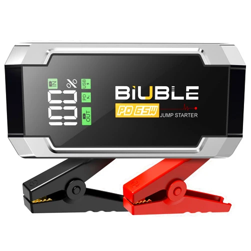 BIUBLE 8000A Jump Starter with PD 65W Fast Charging, 26800mAh Car Battery Jump Starter (All Gas/16L Diesel), 12V Battery Jumper Starter Portable, Jump Box Jump Pack with 3 Modes Flashlight