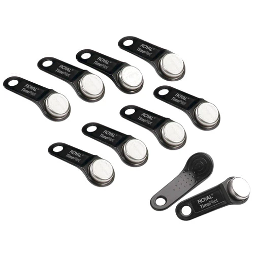 Royal iButton10 iButton for TimePilot - 10 Pack, Black