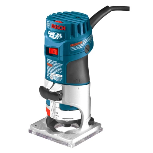 BOSCH PR20EVS Router Tool, 1 Horsepower 5.6 Amp Electronic Variable Speed Palm Router