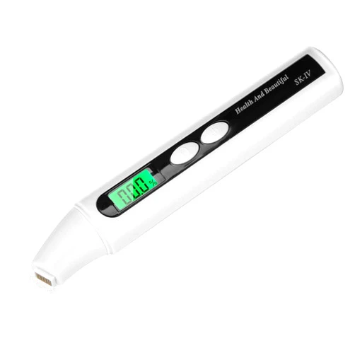 Zerone Skin Moisture Analyzer Portable, 0~99.9% Skin Moisture Detector Digital LCD Skin Face Moisture Oil Analyzer Monitor Tester Detector