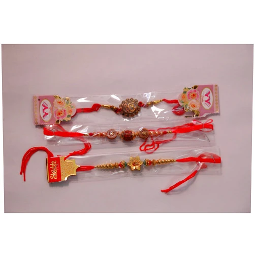 Generic Moli Dhagha Moli Thread in Set Gift Set Red Moli Dhagha Pack of 3