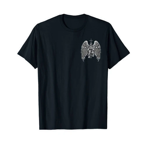 Funny Saint Michael Defend Us In Battle Tee Shirt Saint Michael Defend Us in Battle (2 Sides) T-Shirt
