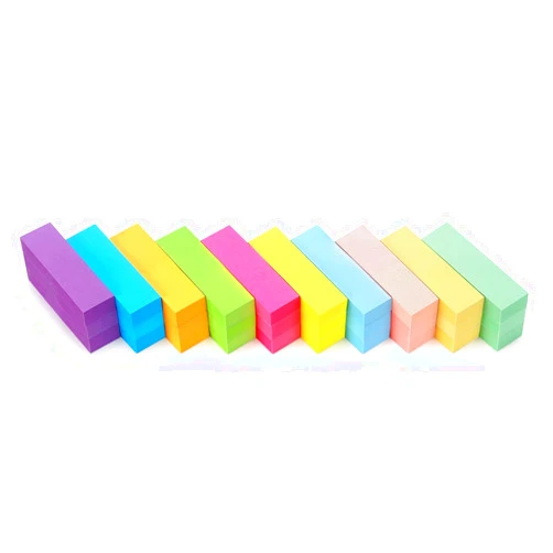 Eastern Wolf 30 Pads 0.6x2 Inch Sticky Notes Flags Tabs Page Markers 10 Bright Color Sticky Index Tabs Page Flags 80 Sheet/Pad