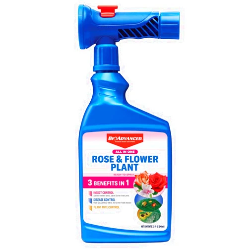 BioAdvanced All-in-One Rose & Flower Plant Care, Ready-to-Spray, 32FOZ